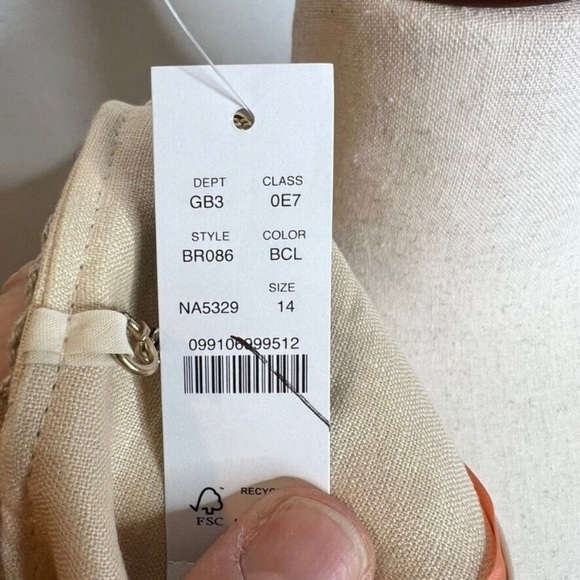 NWT J.Crew Cropped Linen Lady Jacket Raffia Woven Buff Clay Beige 14 - Picture 10 of 12